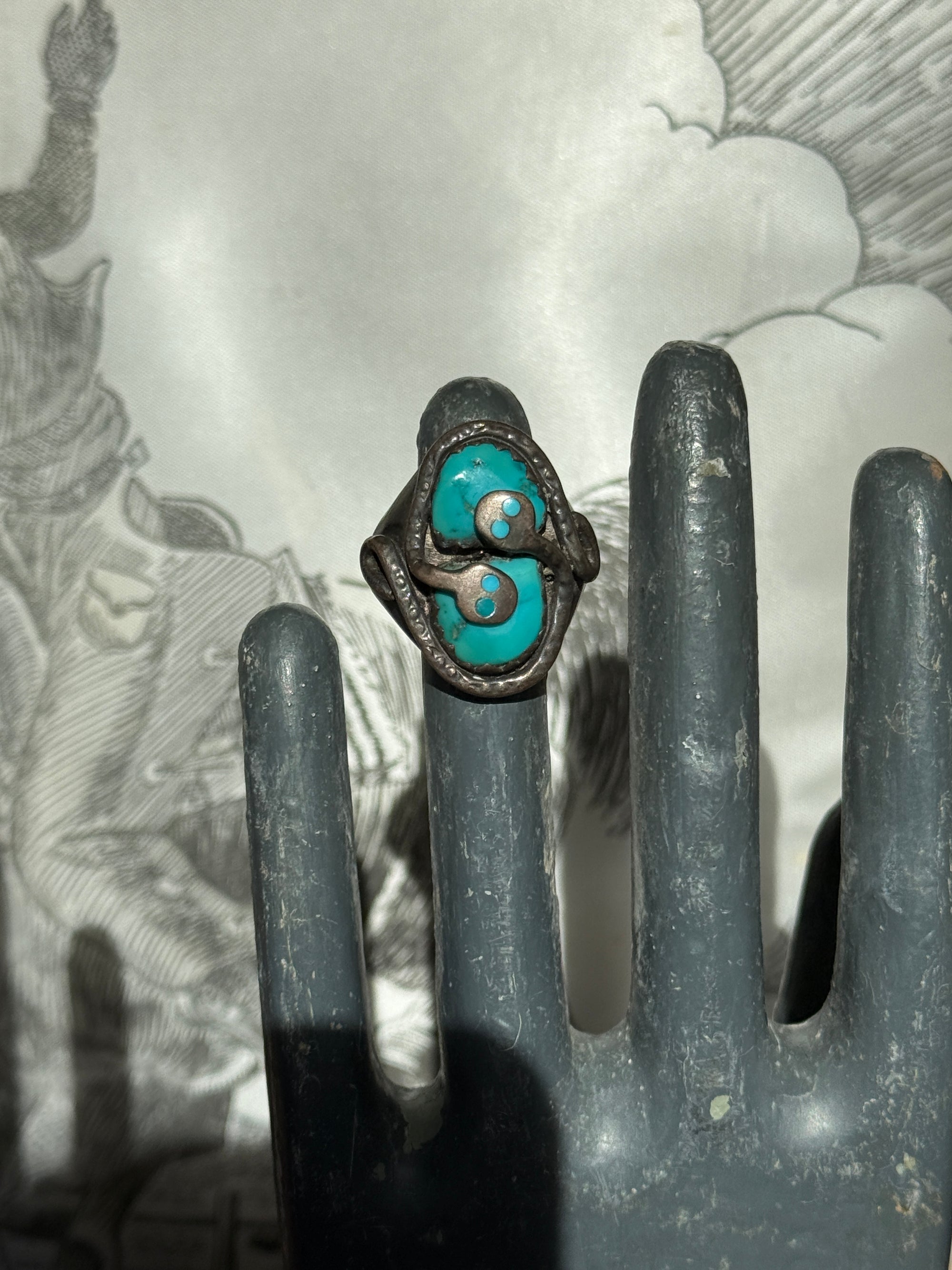 Turquoise Snake Ring