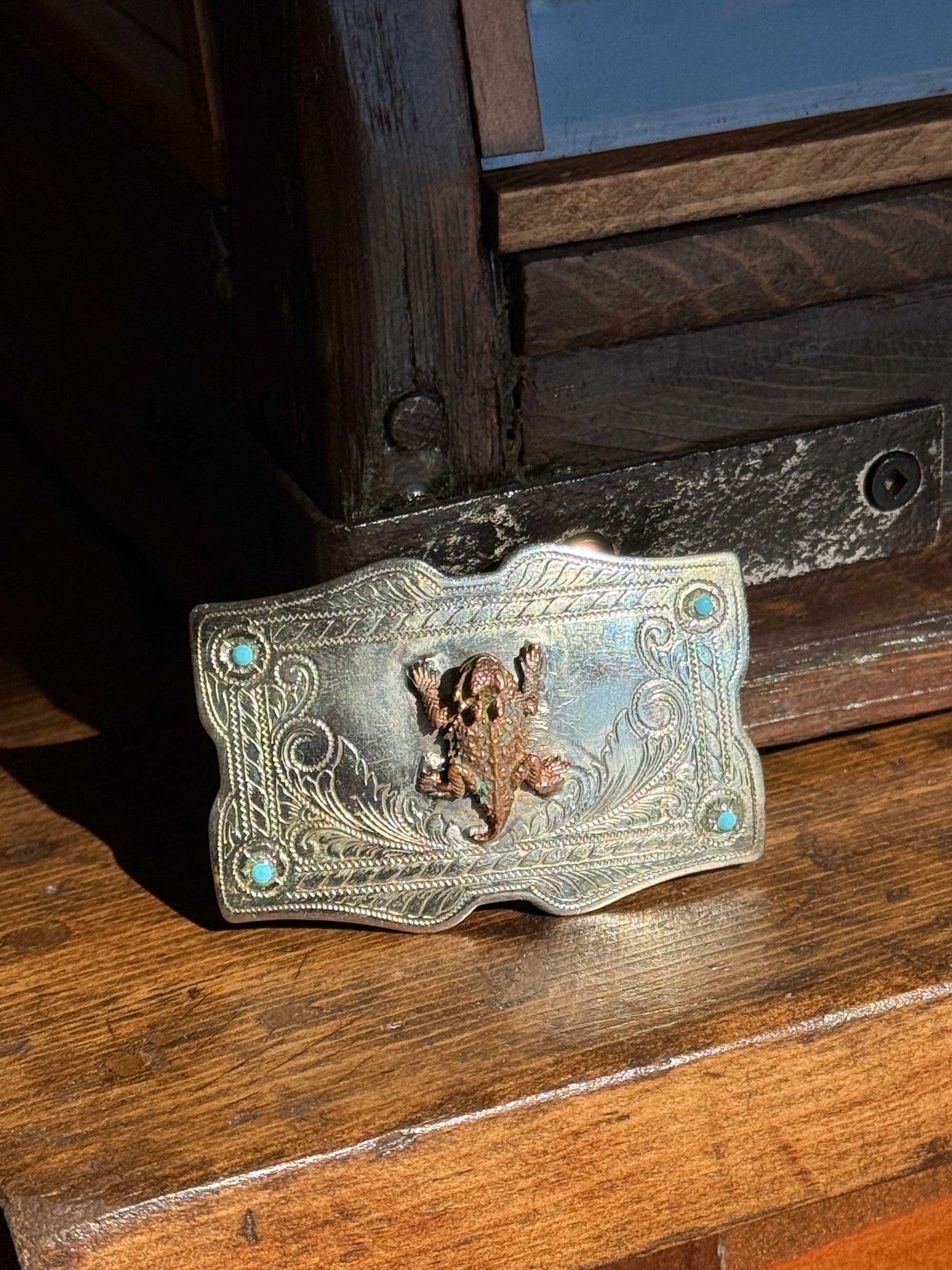 Horned Frog Belt Buckle