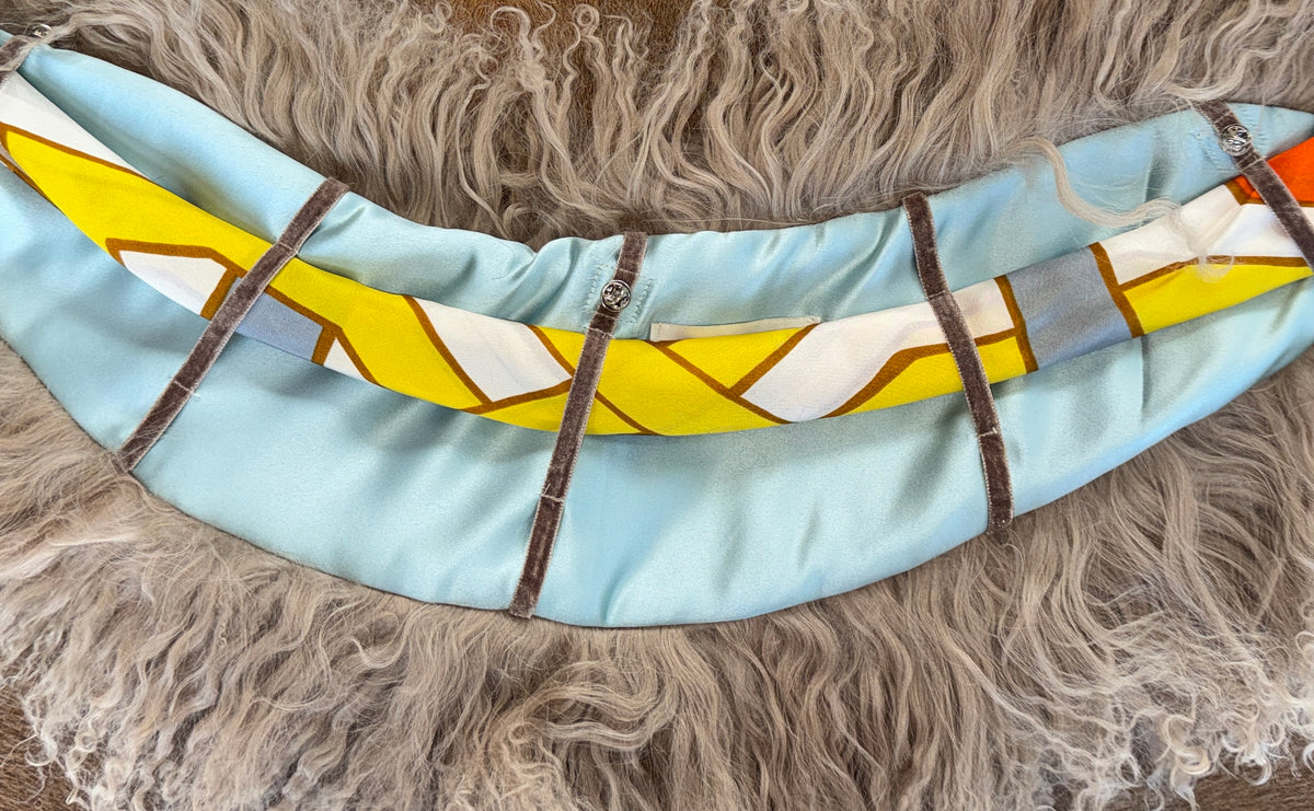 Mongolian Natural Lamb Collar with Scarf
