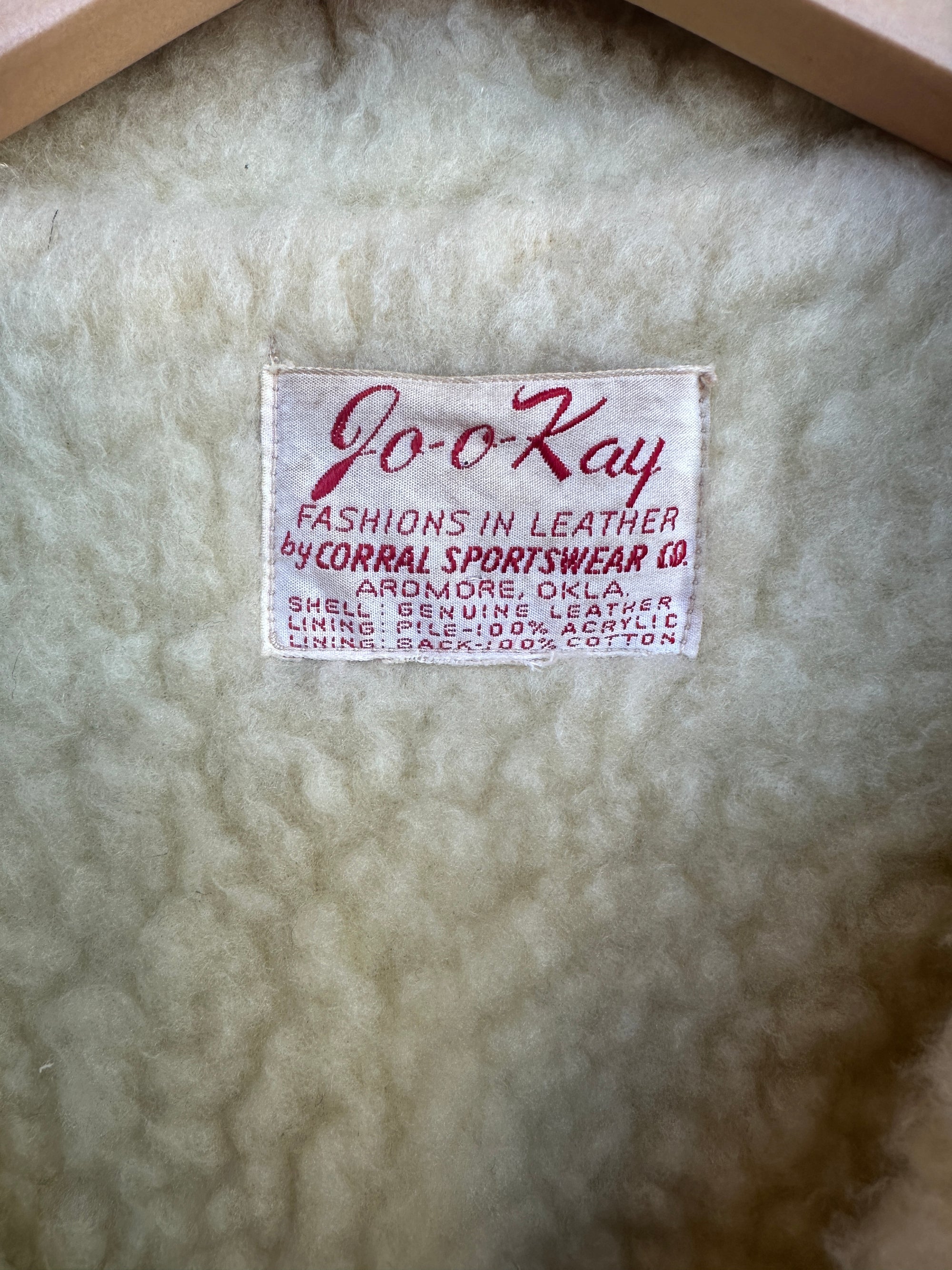 Vintage Joo Kay Faux Shearling Jacket