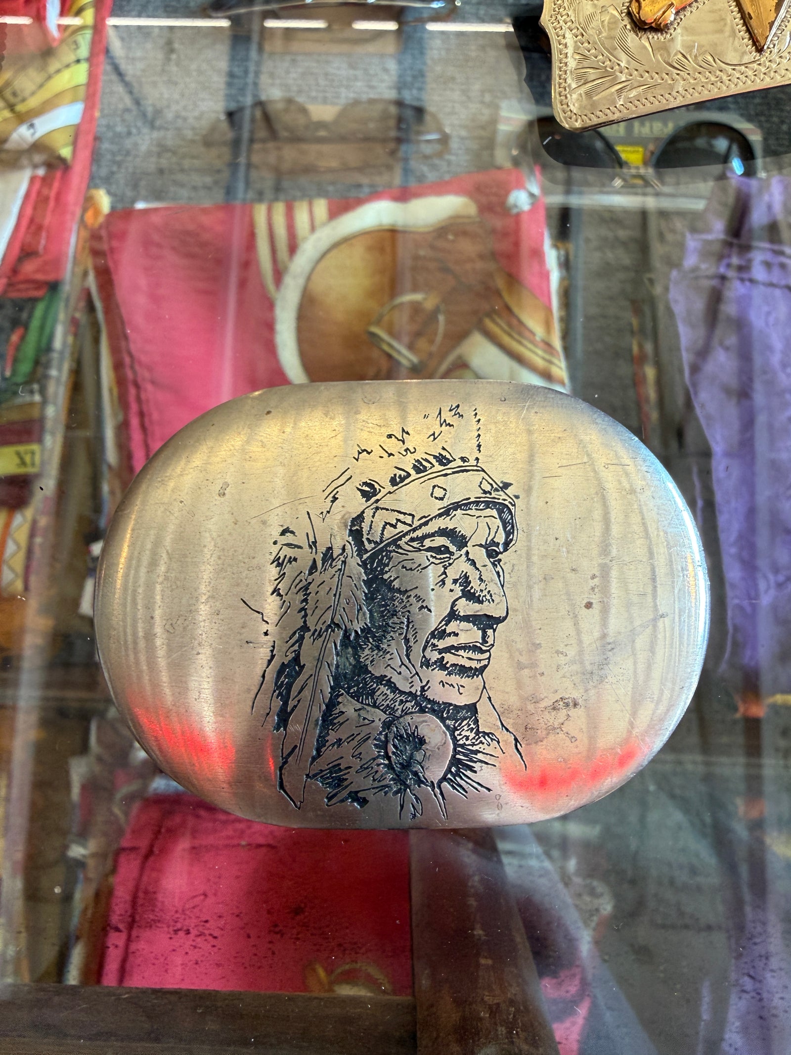 Indian Silhouette Belt Buckle