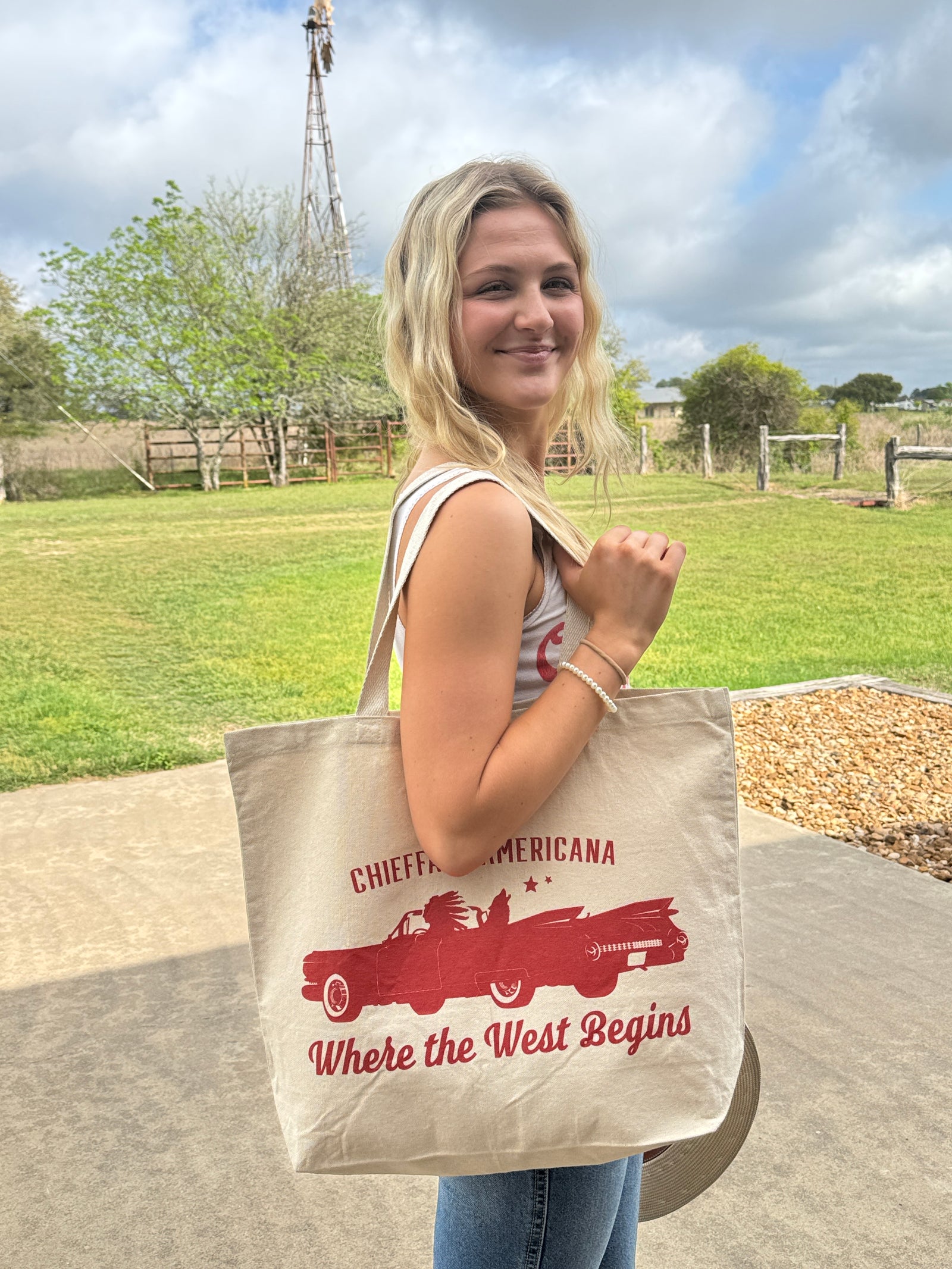 CHIEFFALO americana Tote Bag