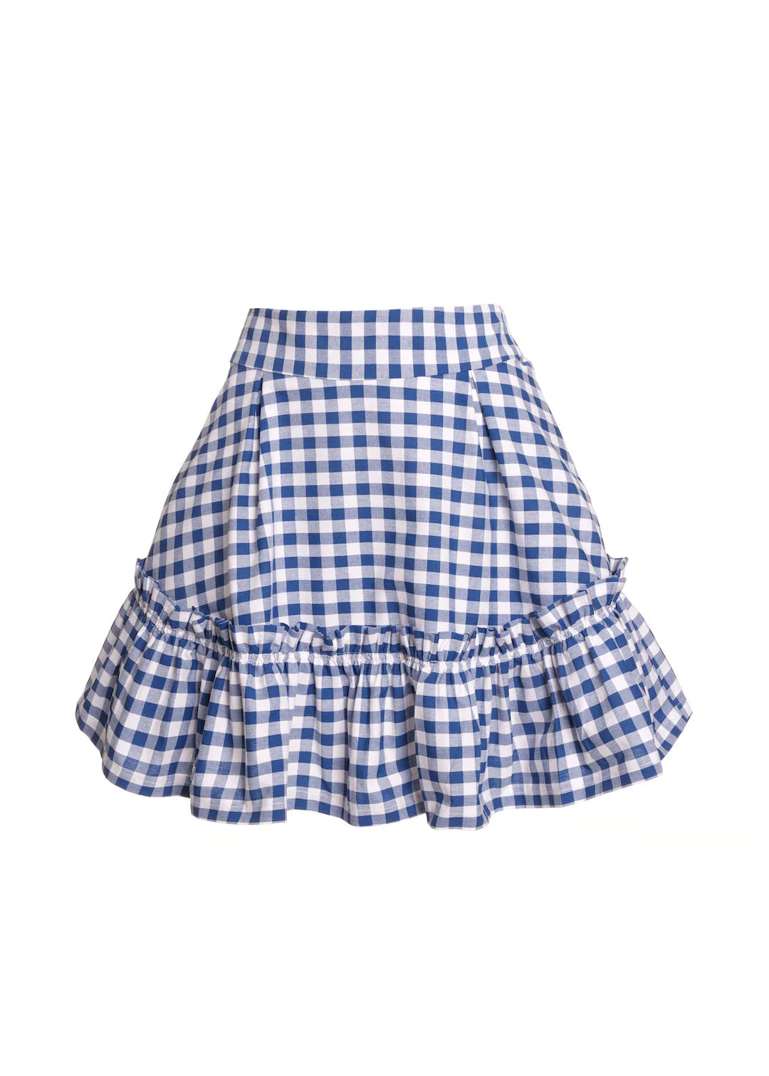 Navy Gingham Quinoa Skirt