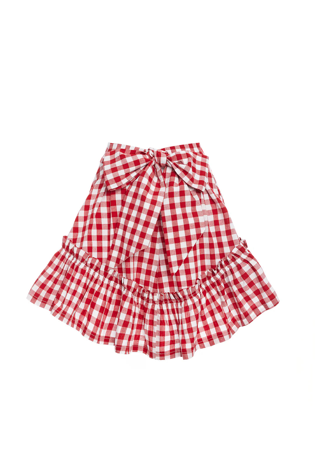 Red Gingham Quinoa Skirt