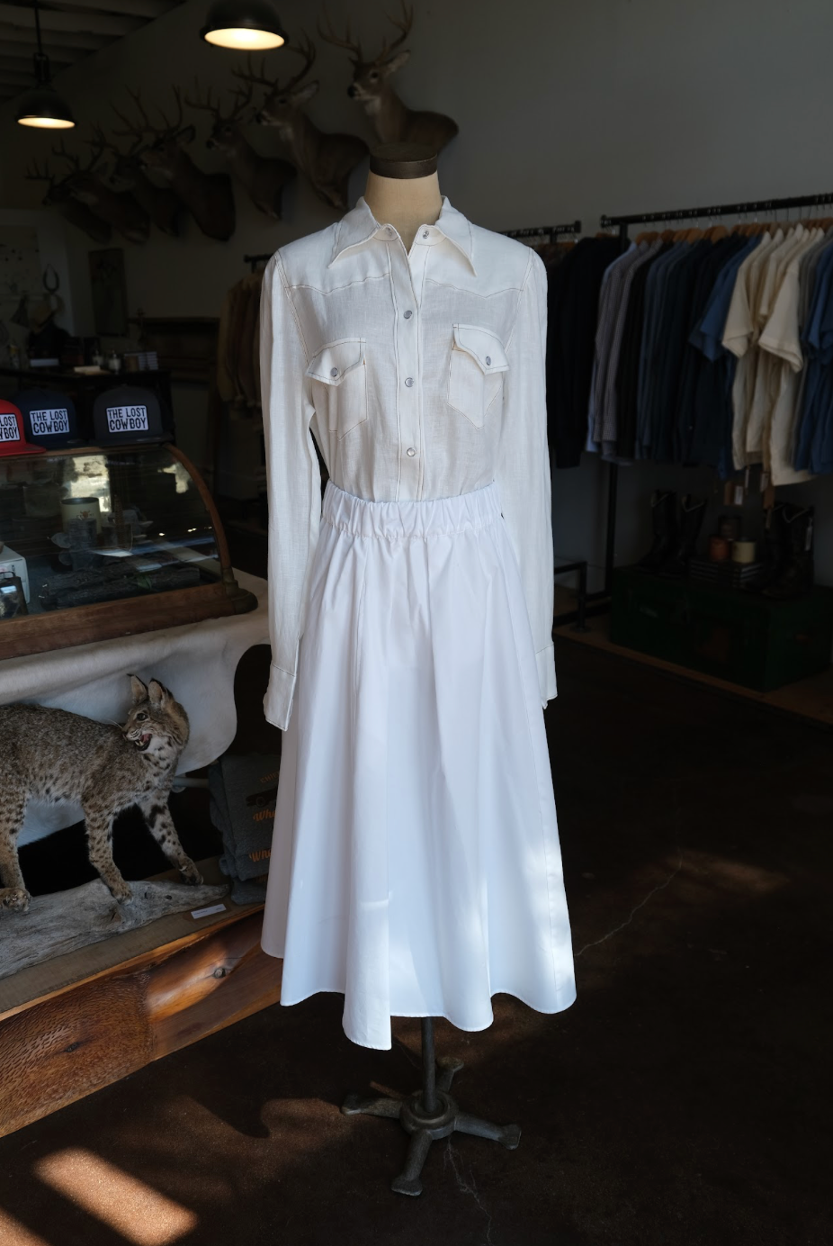 Linen Long Sleeve Western Shirt