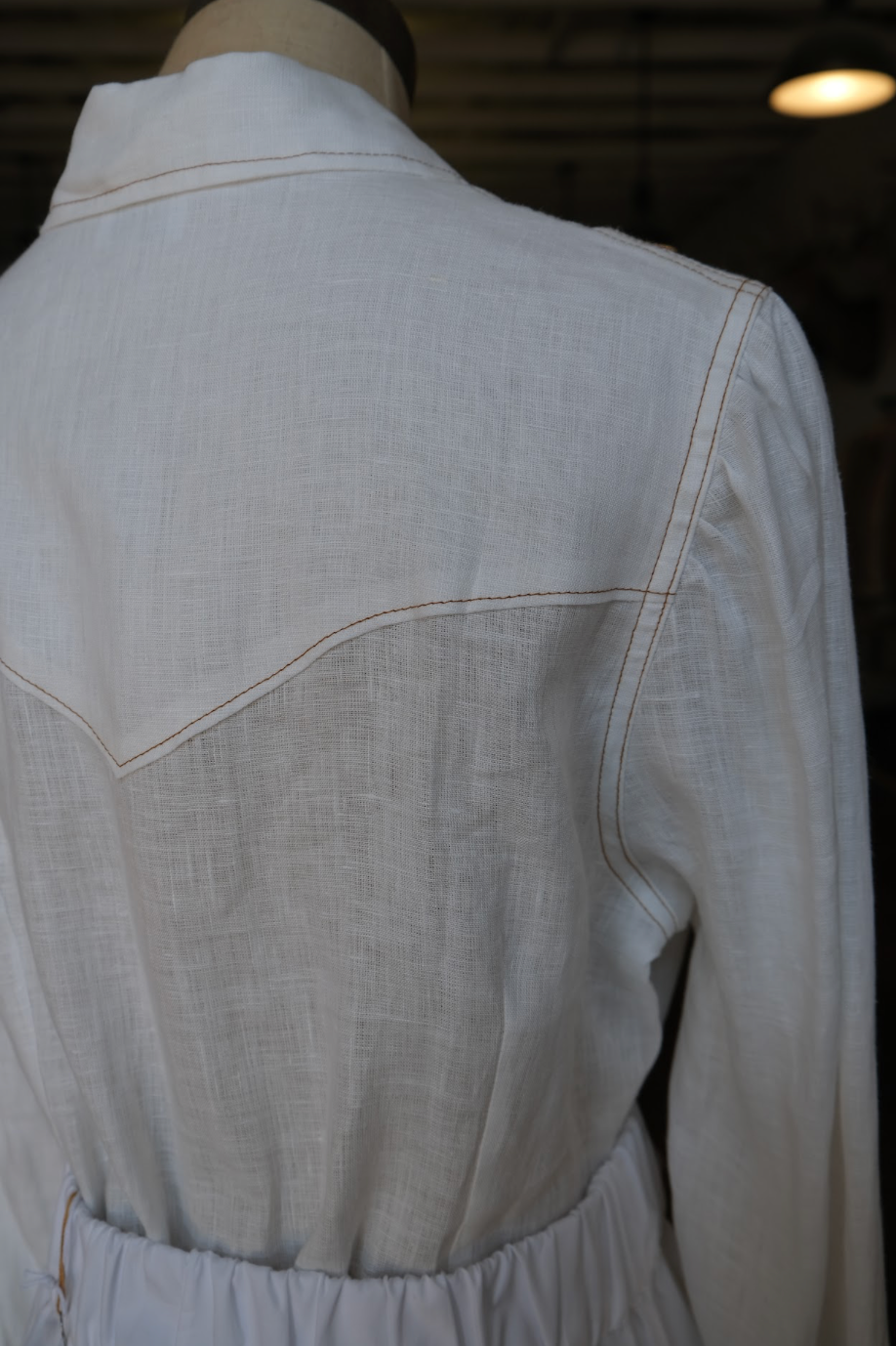 Linen Long Sleeve Western Shirt