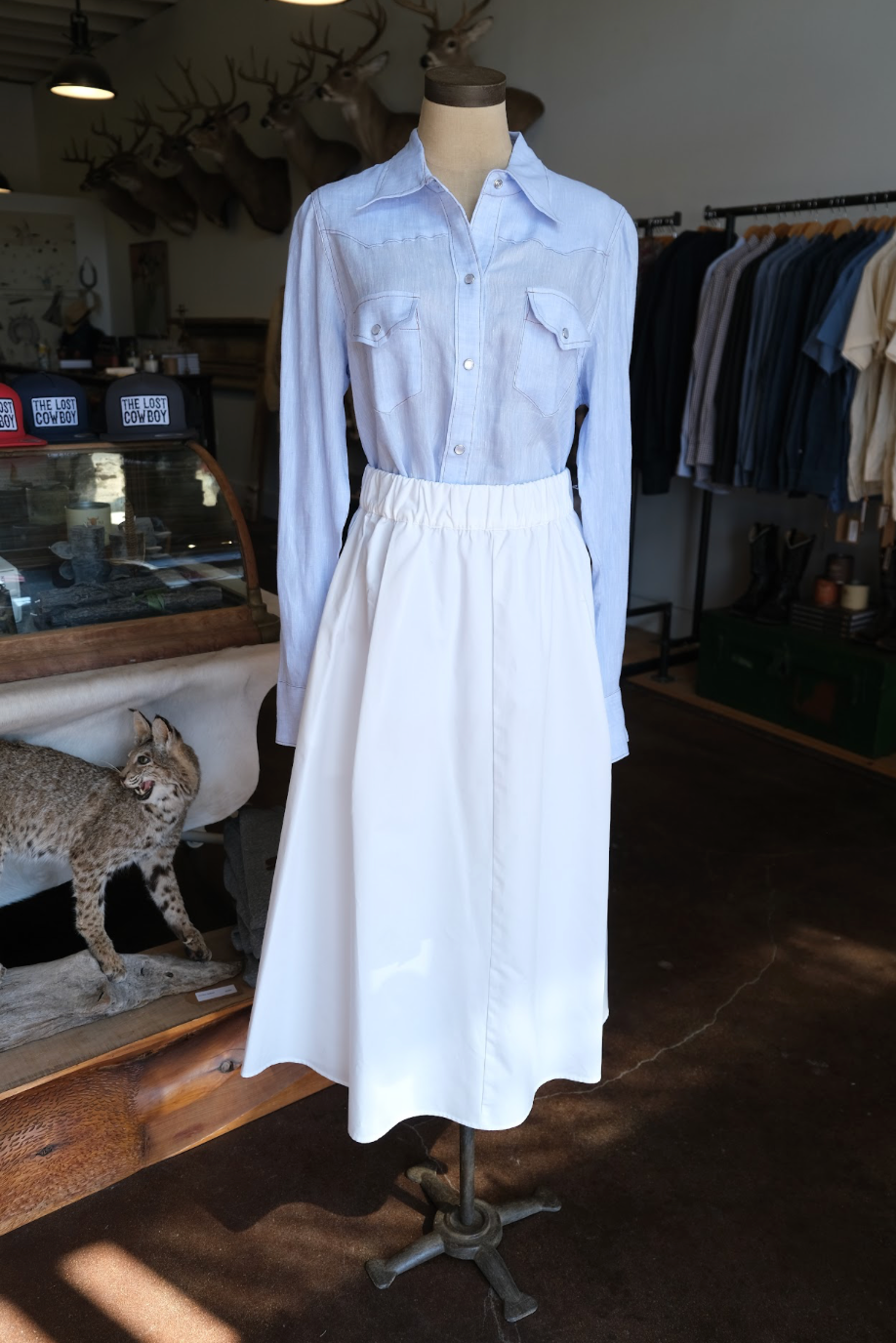 Linen Long Sleeve Western Shirt