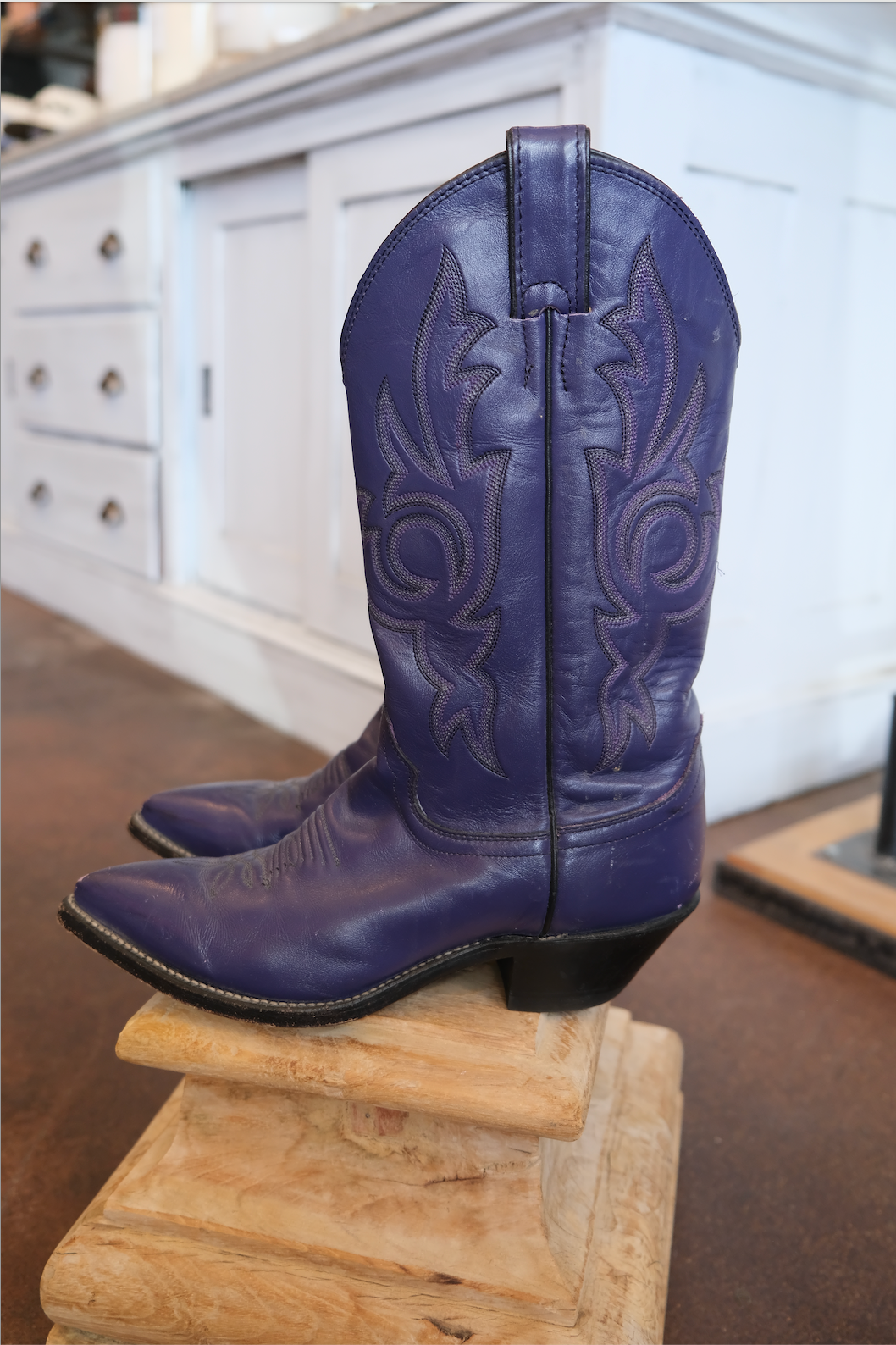 Vintage Purple Justin Boots