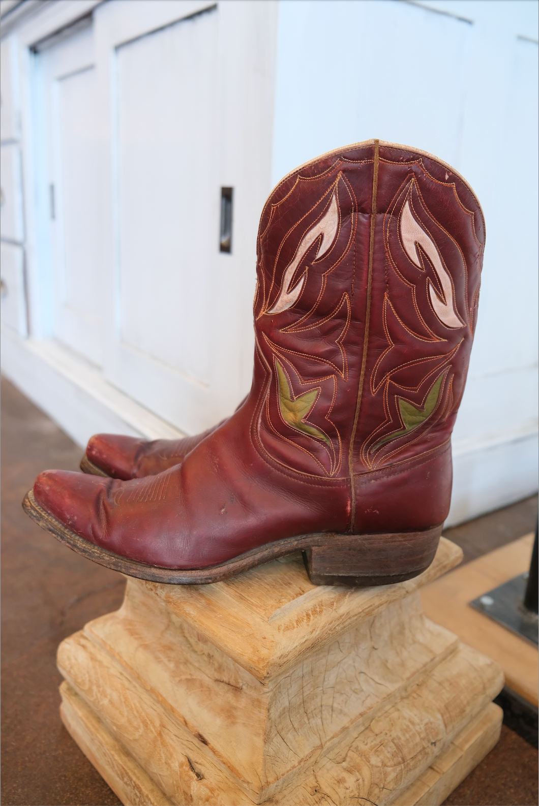 Vintage Red Justin Cowboy Boot