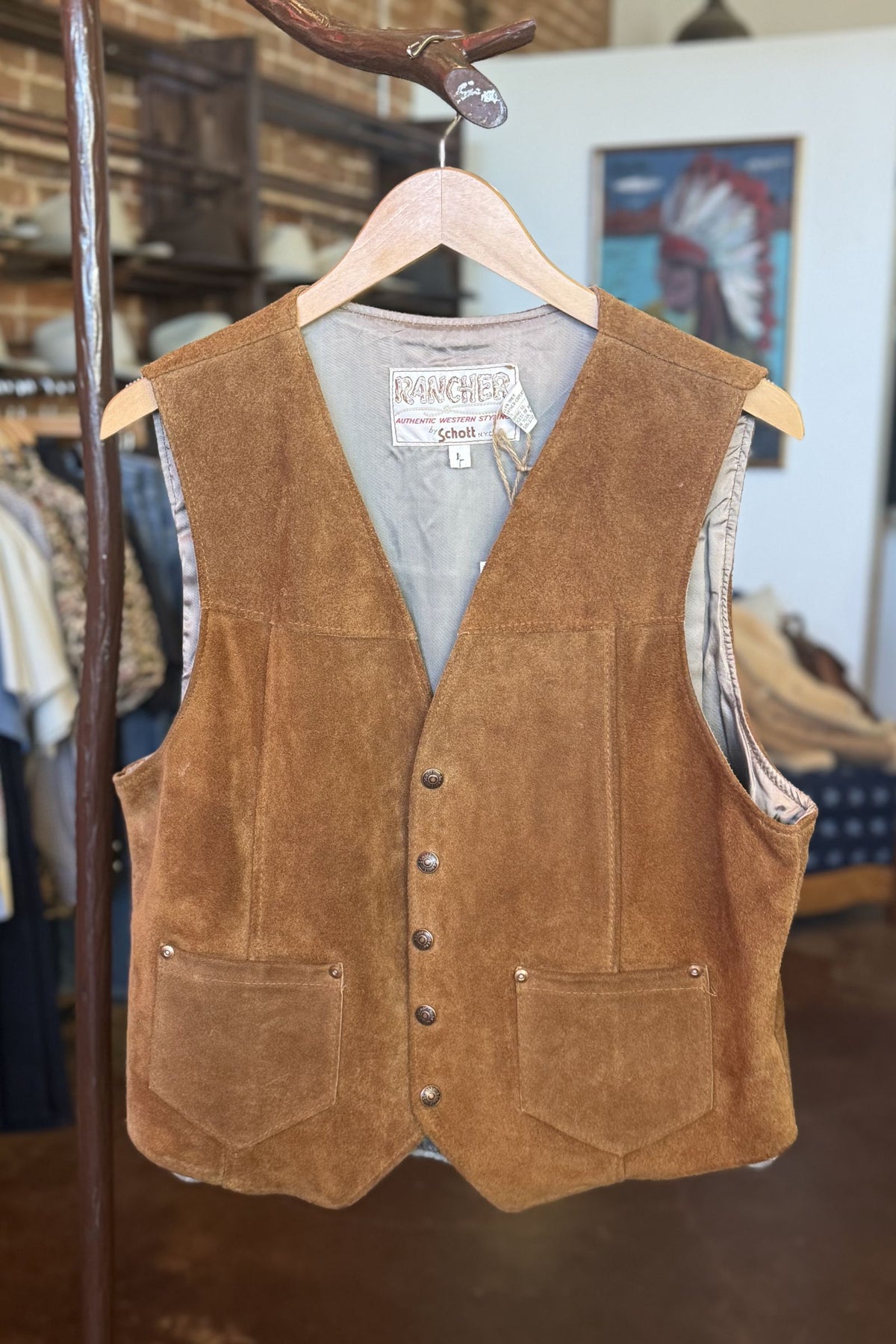 Vintage Suede Vest