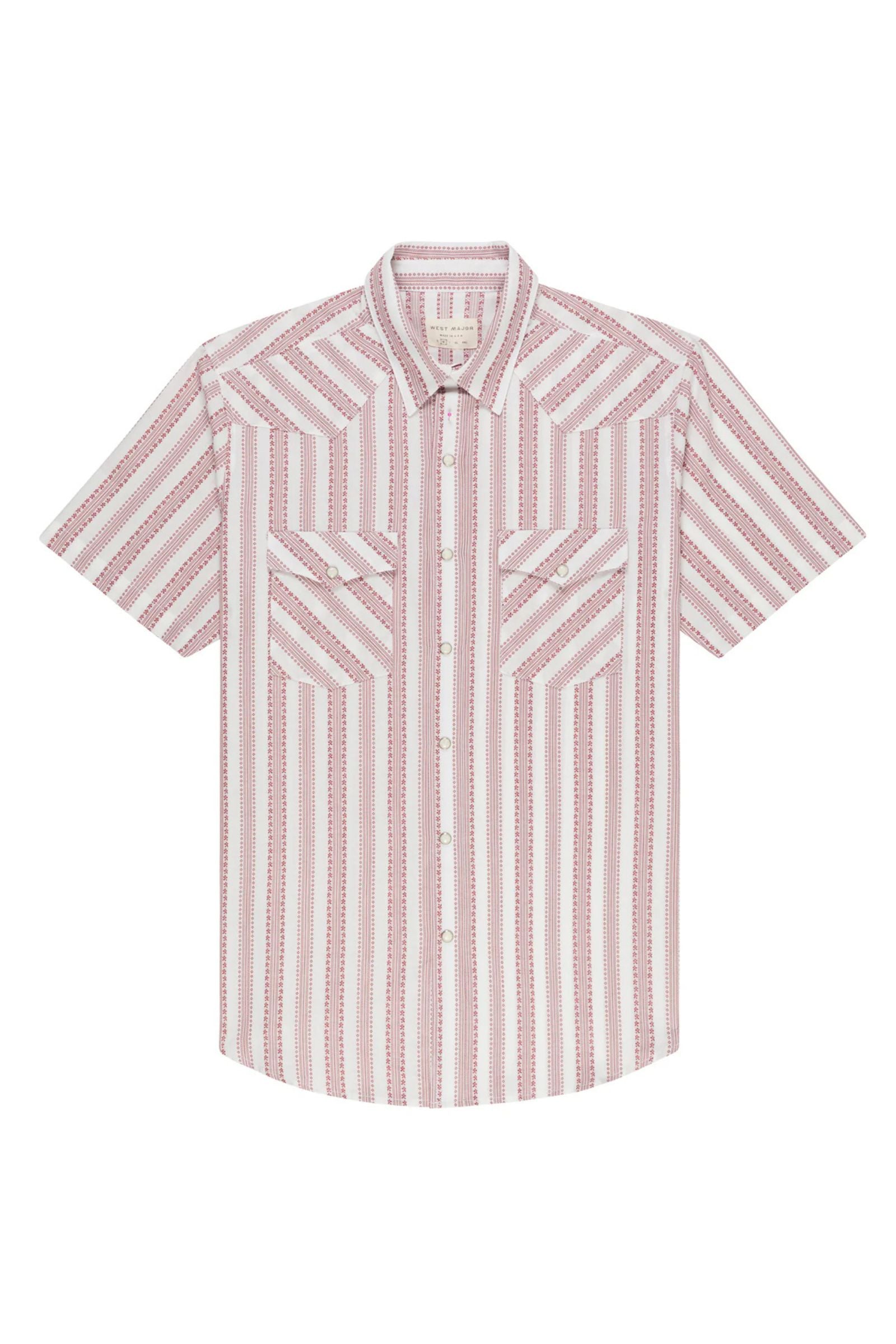 Desert Dobby Red Stripe Western Shirt