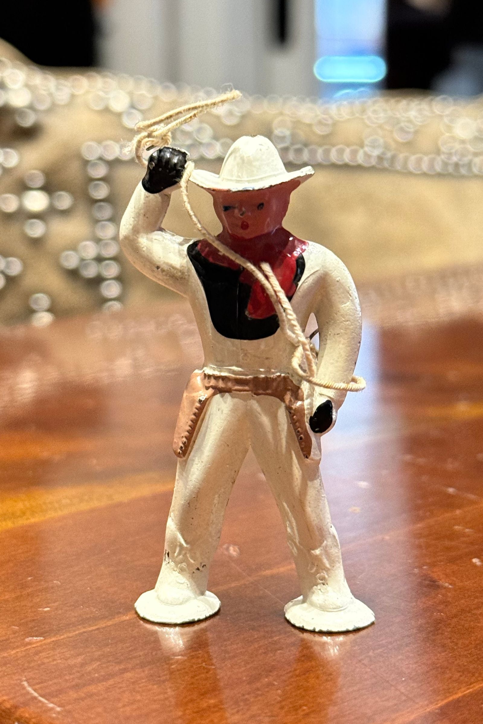 Cast Iron Dimestone Cowboy Figure