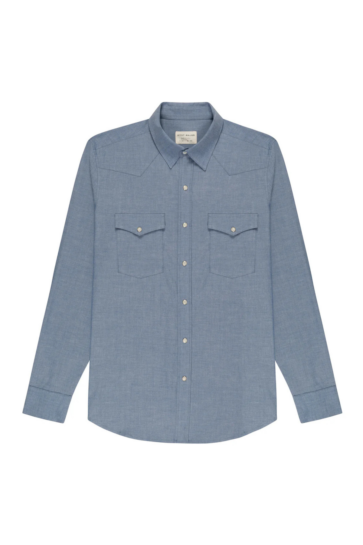 Chambray Long Sleeve Western Shirt