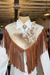 Hide and Fringe Gem Collar