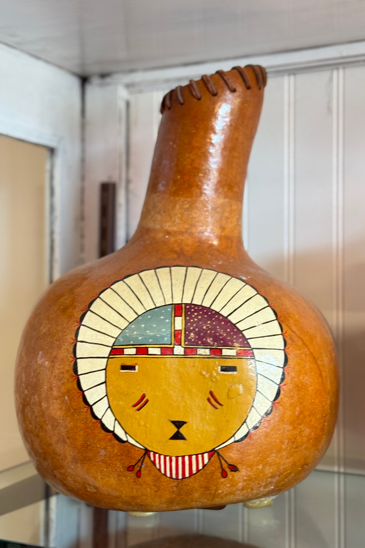 Vintage Native American Gourd