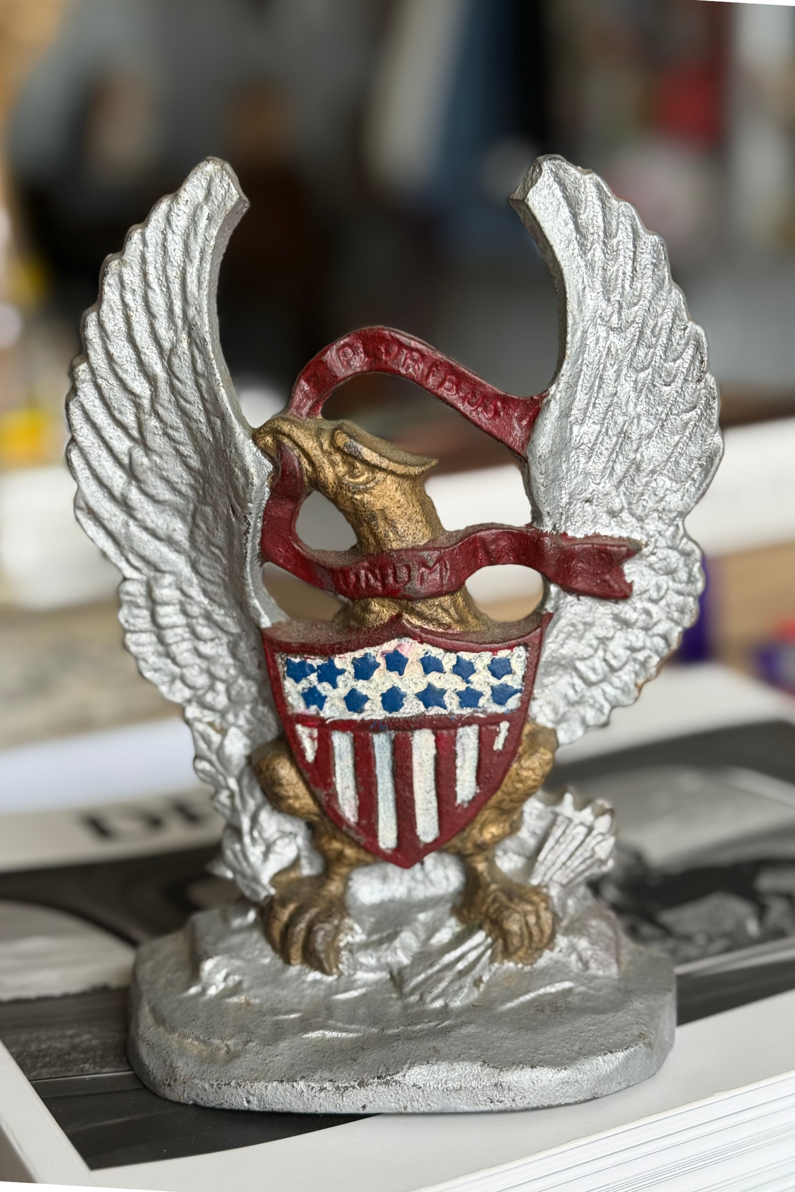 Cast Iron Eagle Door Stop