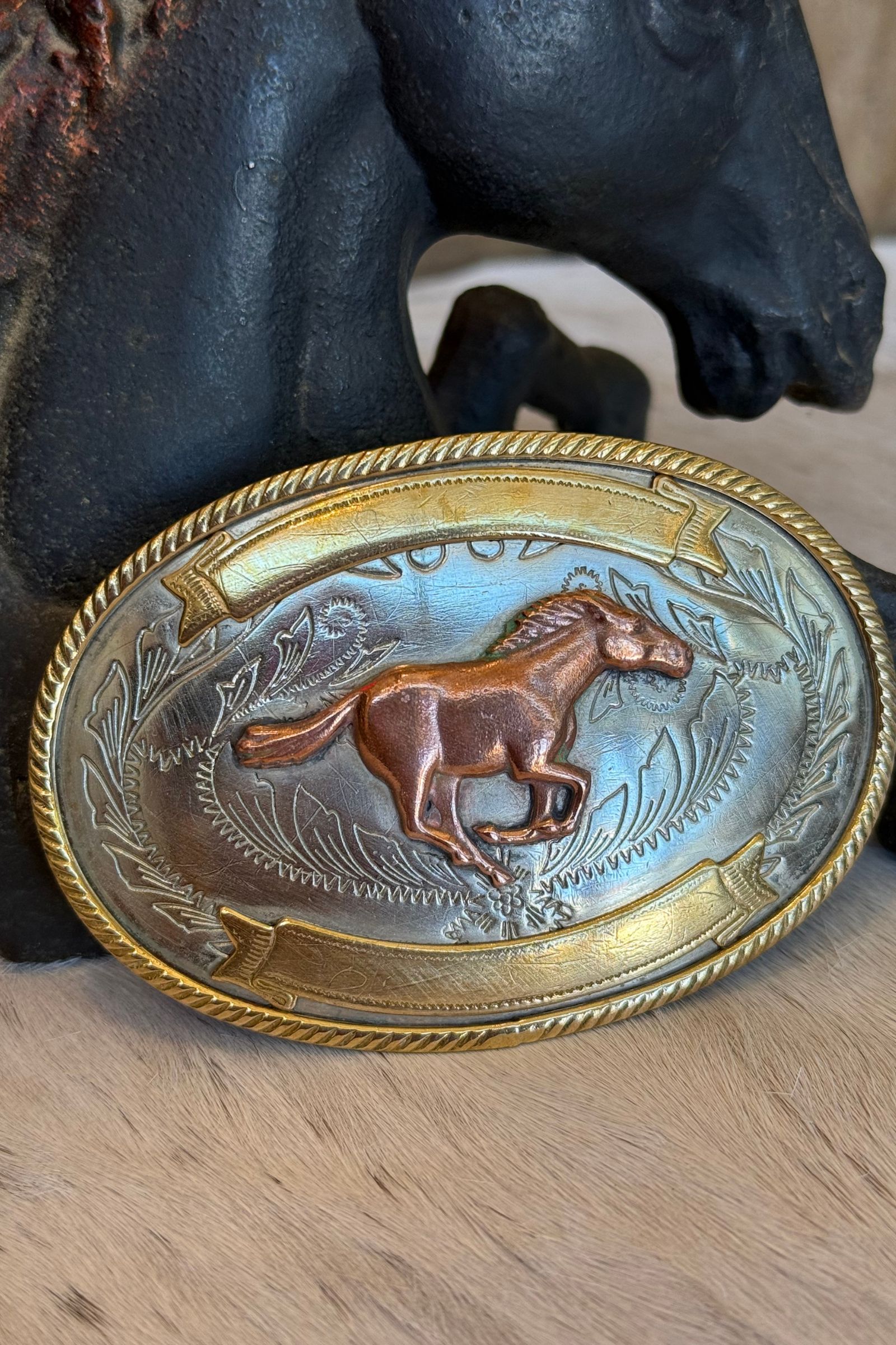 Copper Mustang Buckle