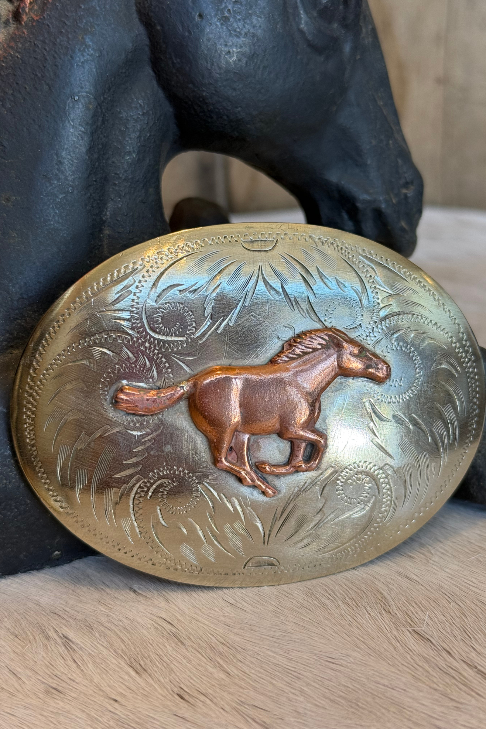 Copper Mustang Buckle