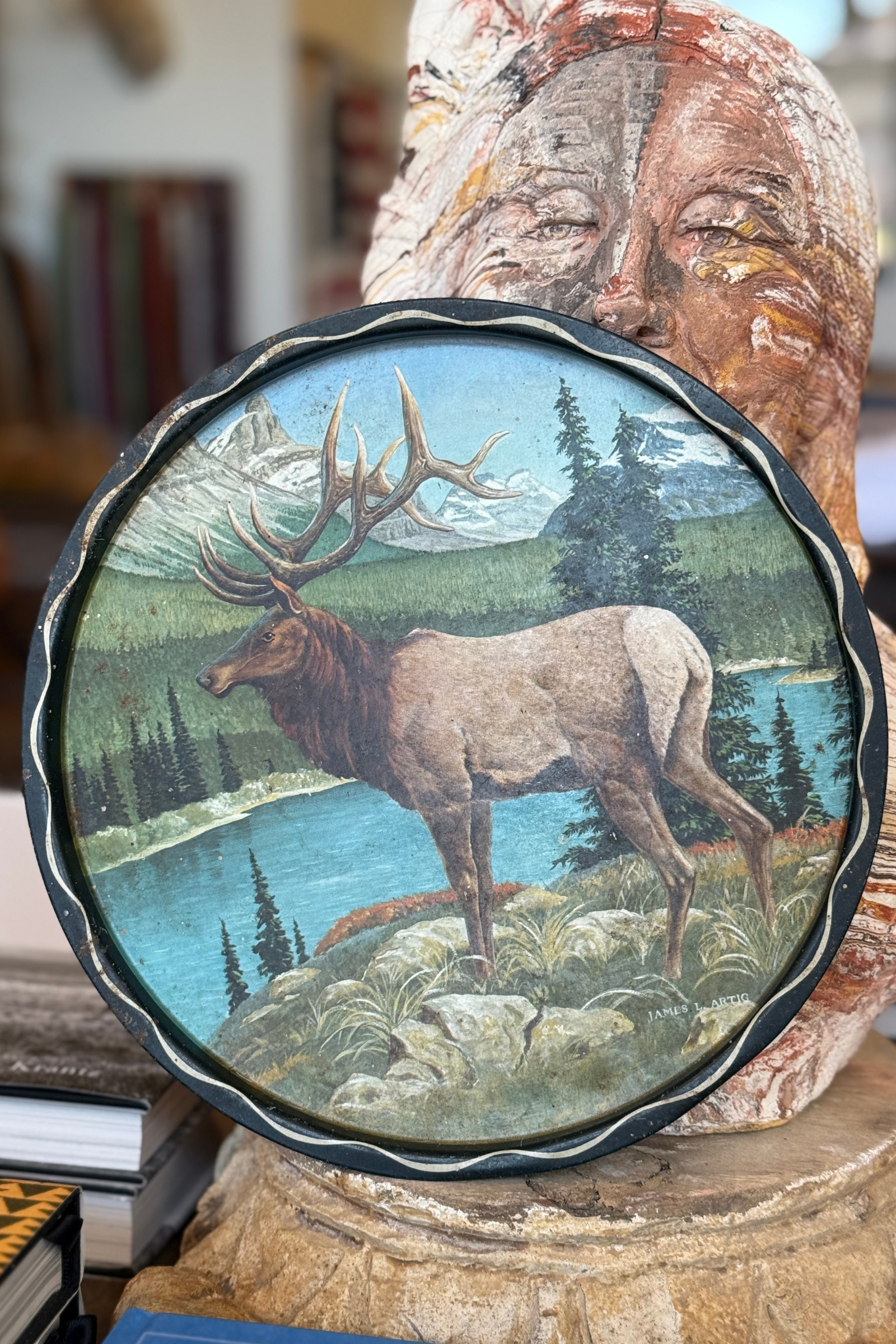 Bull Elk Serving Tray