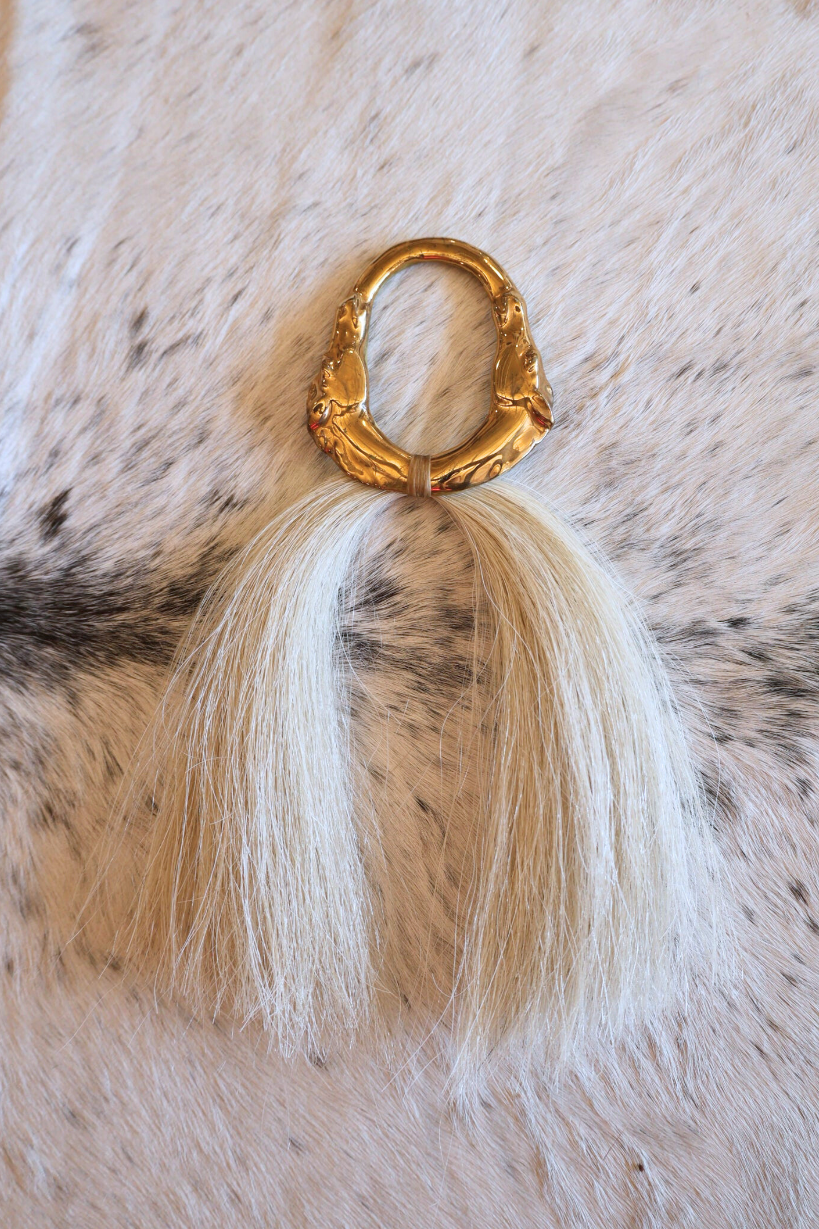 All The Clay Horses Gold Wall Hang