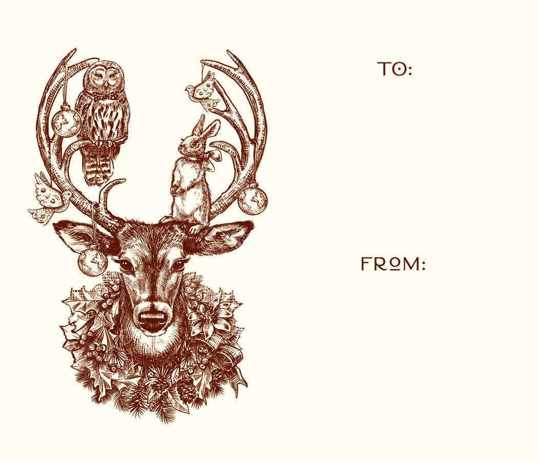 Deer To/From Stickers