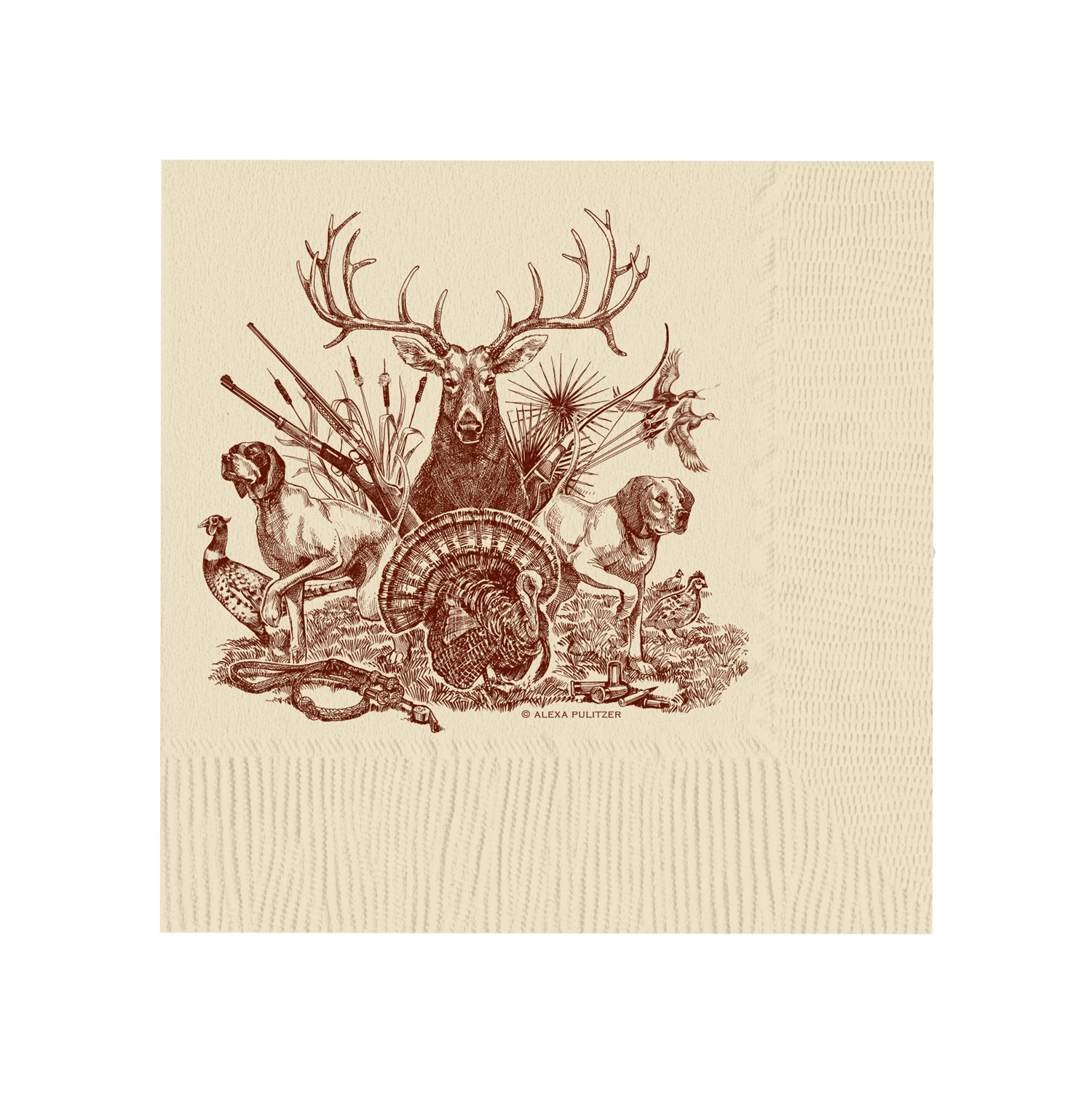 On The Hunt Beverage Napkins