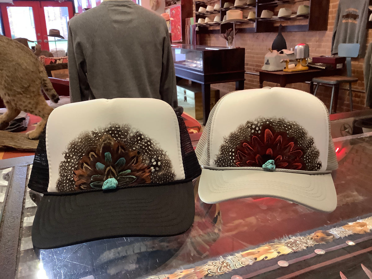 Feather Trucker Hat
